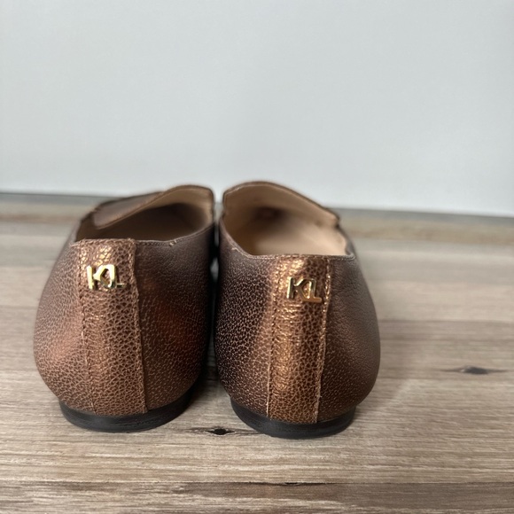 Karl Lagerfeld Brown Leather Loafers - Picture 2 of 7